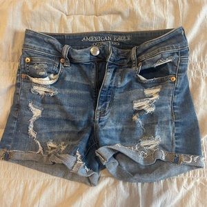 American Eagle high waisted jean shorts